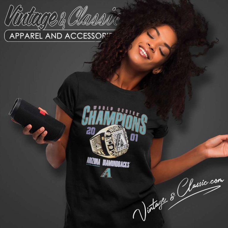 Diamondbacks Mlb World Series Champions 2001 Mitchell And Ness Women TShirt Diamondbacks Mlb World Series Champions 2001 Mitchell And Ness Women TShirt