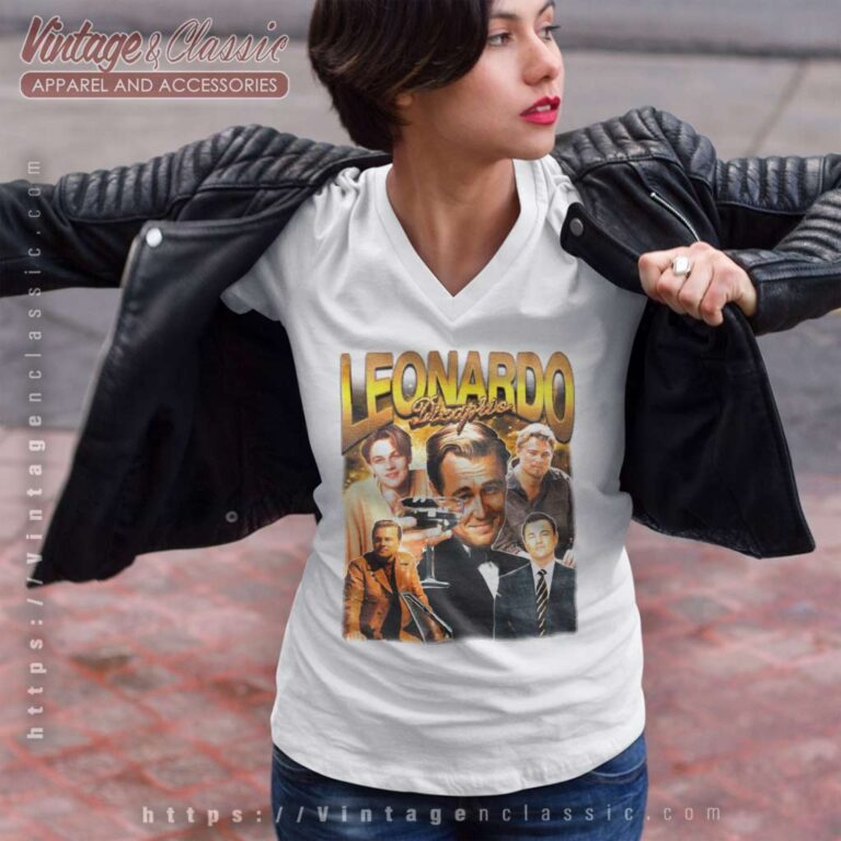 Dicaprio Killers Of The Flower Moon V Neck TShirt Dicaprio Killers Of The Flower Moon V Neck TShirt