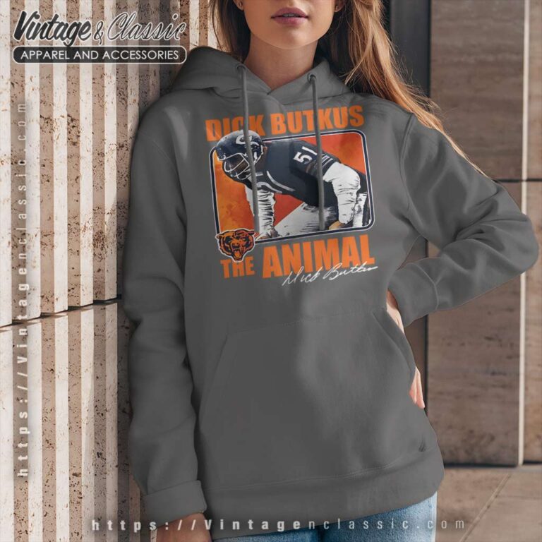Dick Butkus Chicago Bears The Animal Pro Line Hoodie Dick Butkus Chicago Bears The Animal Pro Line Hoodie