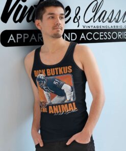 Dick Butkus Chicago Bears The Animal Pro Line Tank Top Racerback