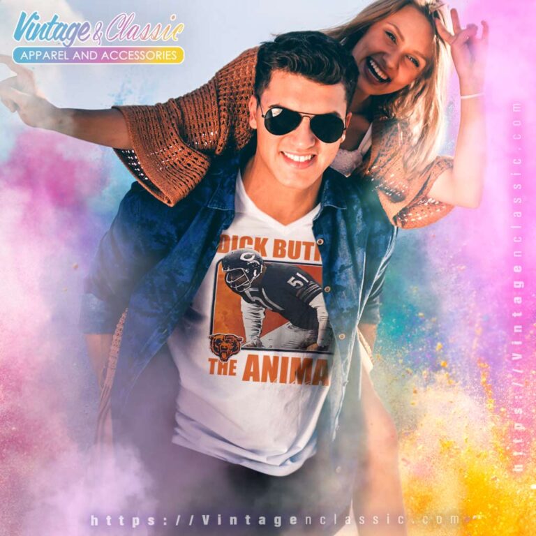 Dick Butkus Chicago Bears The Animal Pro Line V Neck TShirt Dick Butkus Chicago Bears The Animal Pro Line V Neck TShirt