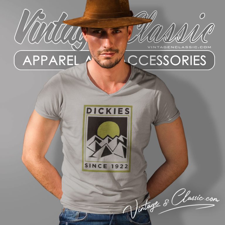 Dickies Sleeve Graphic Pacific Logo V Neck TShirt Dickies Sleeve Graphic Pacific Logo V Neck TShirt