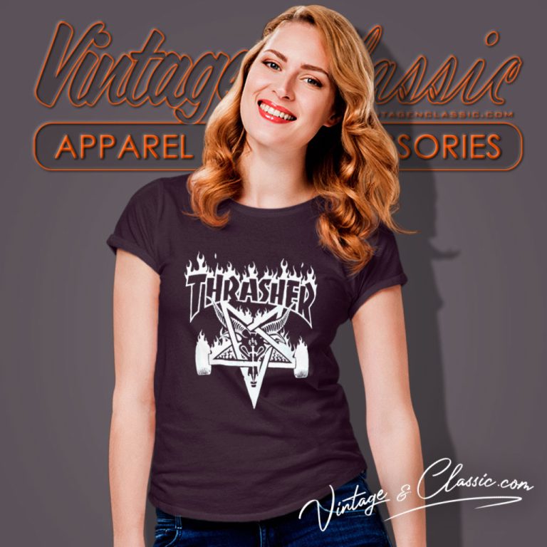 Dickies X Thrasher Collaboration Women T Shirt Dickies X Thrasher Collaboration Women T Shirt