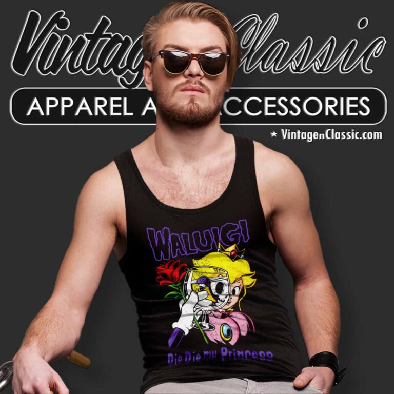 Die Die My Princess Waluigi Game Tank Top Racerback Die Die My Princess Waluigi Game Tank Top Racerback