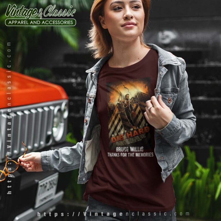 Die Hard Thanks For The Memories Bruce Willis Gift For Fan Tshirt Die Hard Thanks For The Memories Bruce Willis Gift For Fan Tshirt