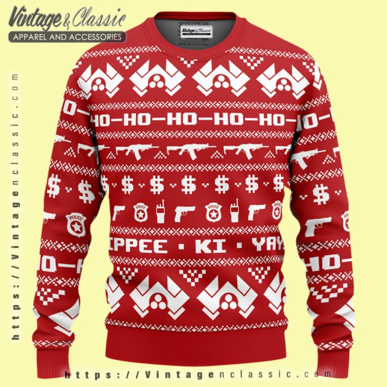 Die Hard Yippee Ki Yay Ugly Christmas Sweater Ugly Christmas Sweater Die Hard Yippee Ki Yay Ugly Christmas Sweater Ugly Christmas Sweater