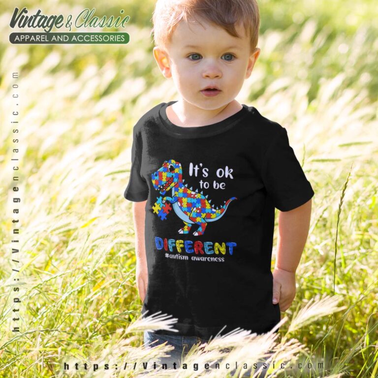 Dino Its Ok To Be Different Shirt Dinosaur T rex Autism Dino Its Ok To Be Different Shirt Dinosaur T rex Autism