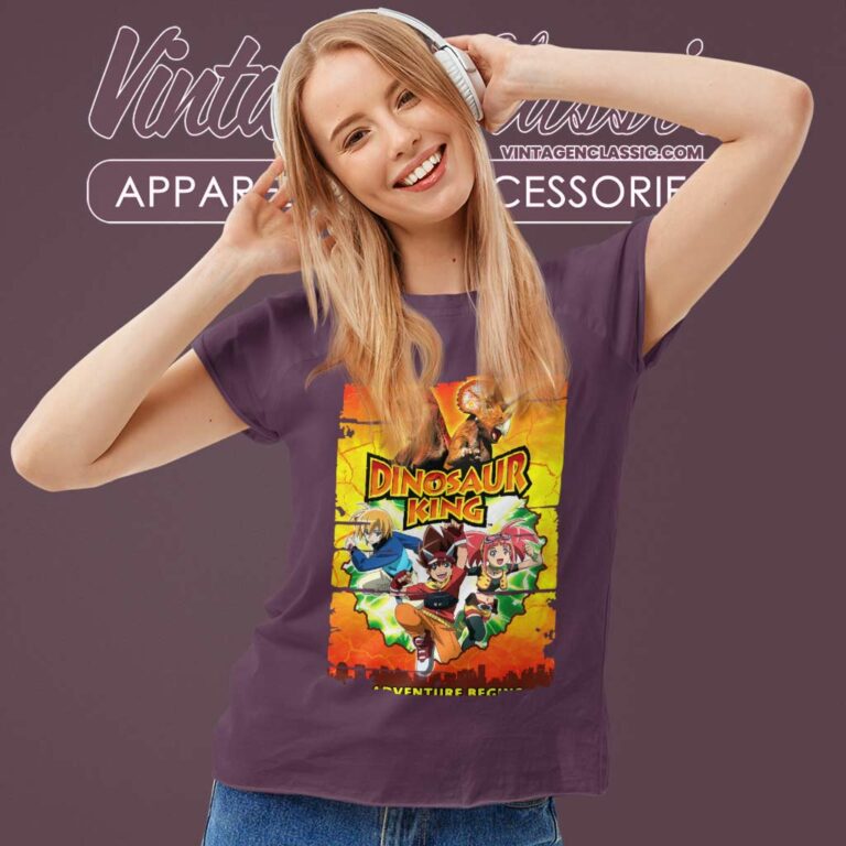 Dinosaur King Poster Women TShirt Dinosaur King Poster Women TShirt