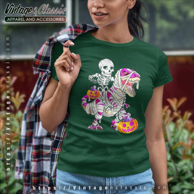 Dinosaur Skeleton Riding Halloween Shirts Women TShirt Dinosaur Skeleton Riding Halloween Shirts Women TShirt