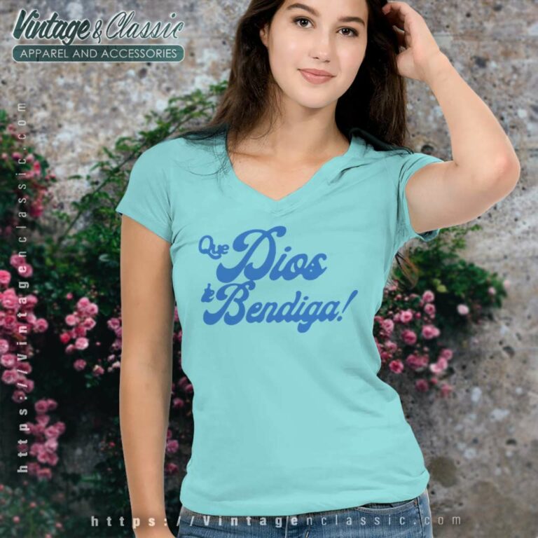Dios Te Bendiga V Neck TShirt Dios Te Bendiga V Neck TShirt