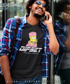 Dipset Killa Bart Simpson V Neck TShirt
