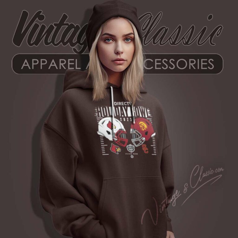 Directv Holiday Bowl Louisville Cardinals Vs Usc Trojans Hoodie Directv Holiday Bowl Louisville Cardinals Vs Usc Trojans Hoodie