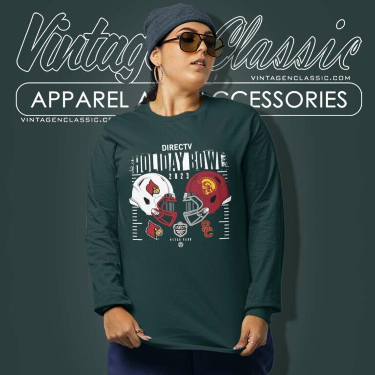 Directv Holiday Bowl Louisville Cardinals Vs Usc Trojans Long Sleeve Tee Directv Holiday Bowl Louisville Cardinals Vs Usc Trojans Long Sleeve Tee