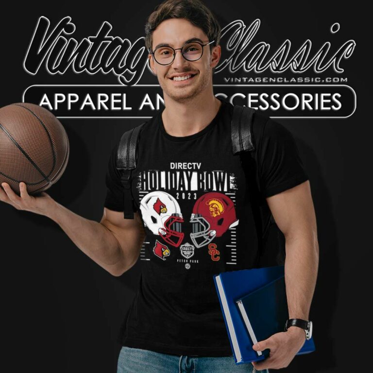 Directv Holiday Bowl Louisville Cardinals Vs Usc Trojans T Shirt Directv Holiday Bowl Louisville Cardinals Vs Usc Trojans T Shirt