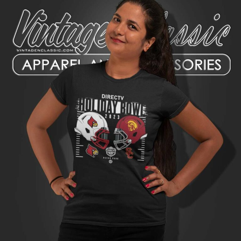 Directv Holiday Bowl Louisville Cardinals Vs Usc Trojans Women TShirt Directv Holiday Bowl Louisville Cardinals Vs Usc Trojans Women TShirt