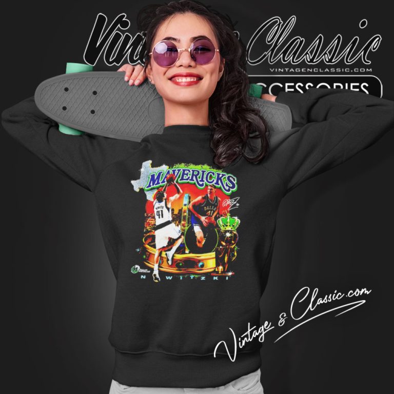 Dirk Nowitzki Dallas Mavericks Signature Sweatshirt Dirk Nowitzki Dallas Mavericks Signature Sweatshirt