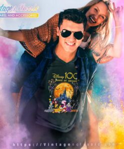 Disney 100 Years Of Wonder Halloween V Neck TShirt