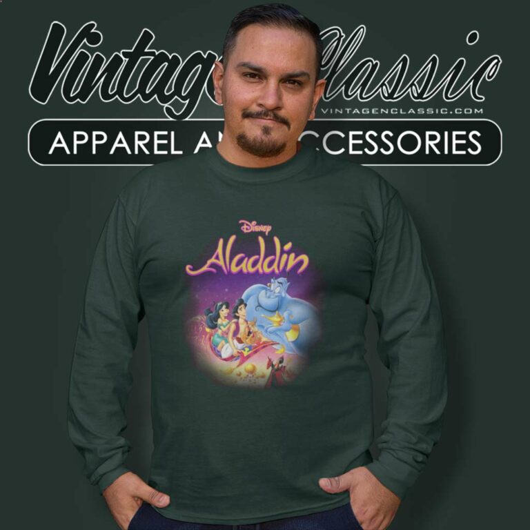 Disney Aladdin Aladdin Vhs Long Sleeve Tee Disney Aladdin Aladdin Vhs Long Sleeve Tee