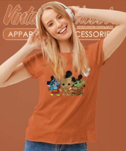 Disney Baby Yoda Stitch Groot Women TShirt