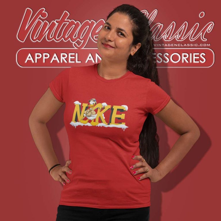 Disney Donald Duck And Snow Logo Nike Shirt Women TShirt Disney Donald Duck And Snow Logo Nike Shirt Women TShirt