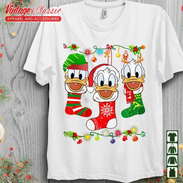 Disney Donald Duck Christmas Socks Shirt Disney Donald Duck Christmas Socks Shirt