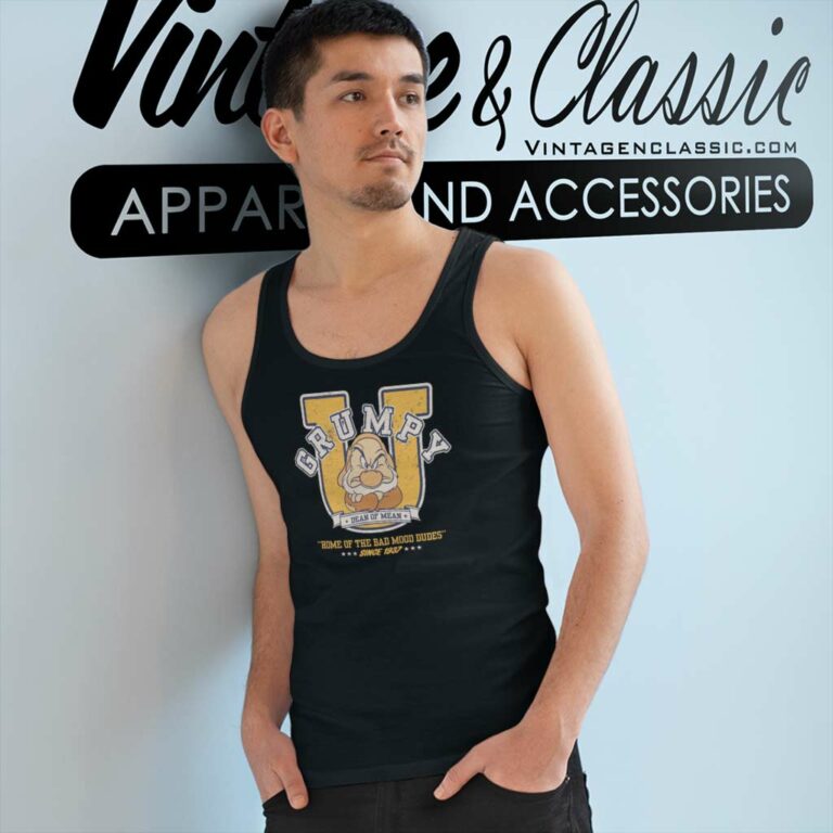 Disney Grumpy University Tank Top Racerback Disney Grumpy University Tank Top Racerback