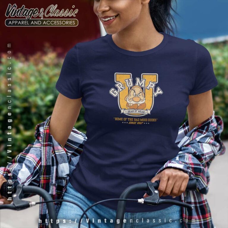 Disney Grumpy University Women TShirt Disney Grumpy University Women TShirt