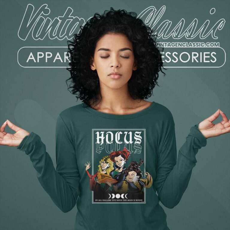 Disney Hocus Pocus Shirt On All Hallows Eve Long Sleeve Tee Disney Hocus Pocus Shirt On All Hallows Eve Long Sleeve Tee