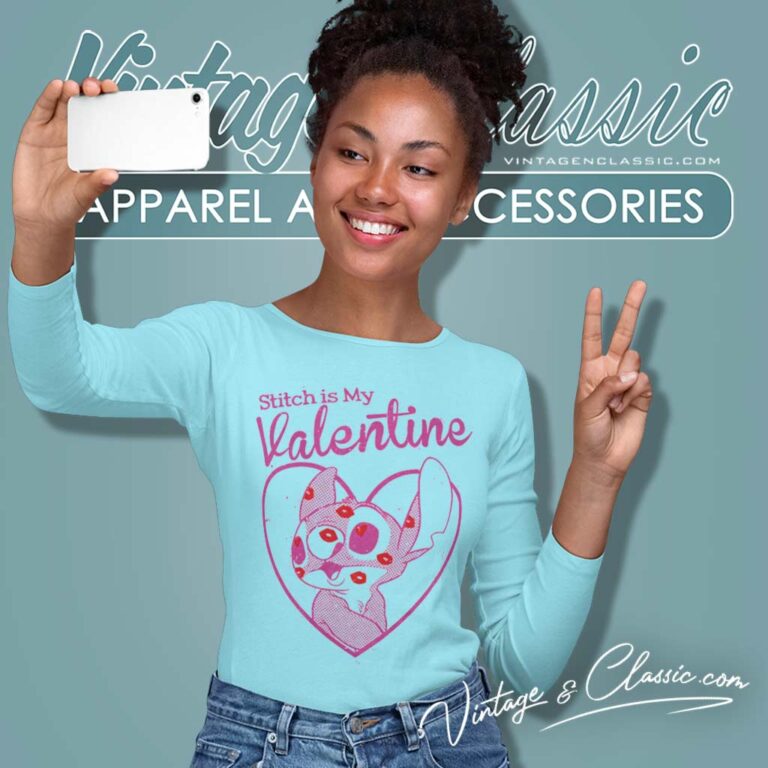 Disney Lilo Stitch Valentine Long Sleeve Tee Disney Lilo Stitch Valentine Long Sleeve Tee