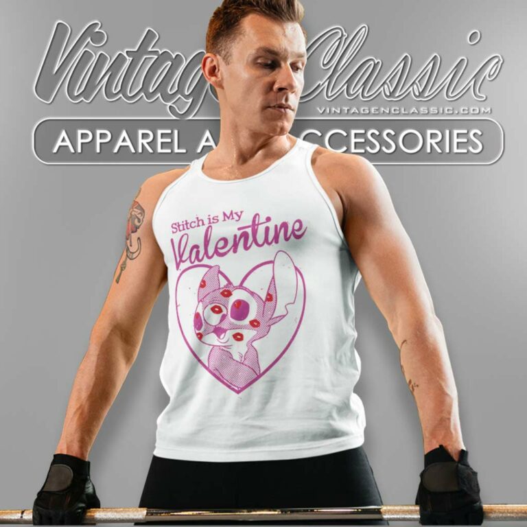 Disney Lilo Stitch Valentine Tank Top Racerback Disney Lilo Stitch Valentine Tank Top Racerback