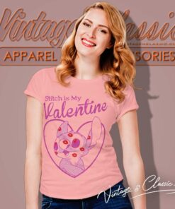 Disney Lilo Stitch Valentine Women TShirt