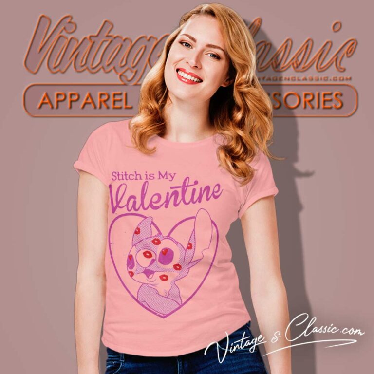 Disney Lilo Stitch Valentine Women TShirt Disney Lilo Stitch Valentine Women TShirt