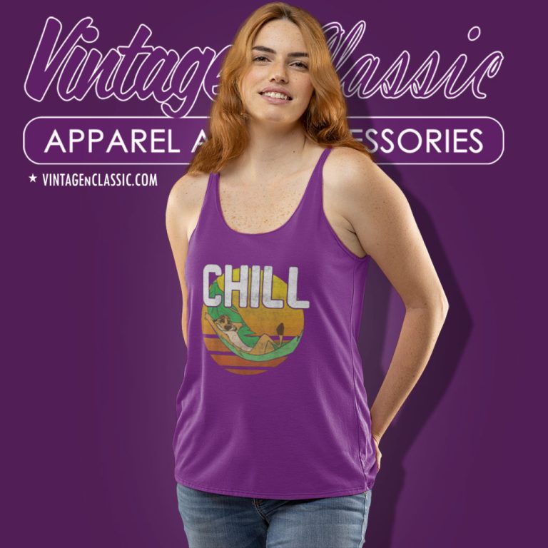 Disney Lion King Timon Chill Tank Top Racerback Disney Lion King Timon Chill Tank Top Racerback