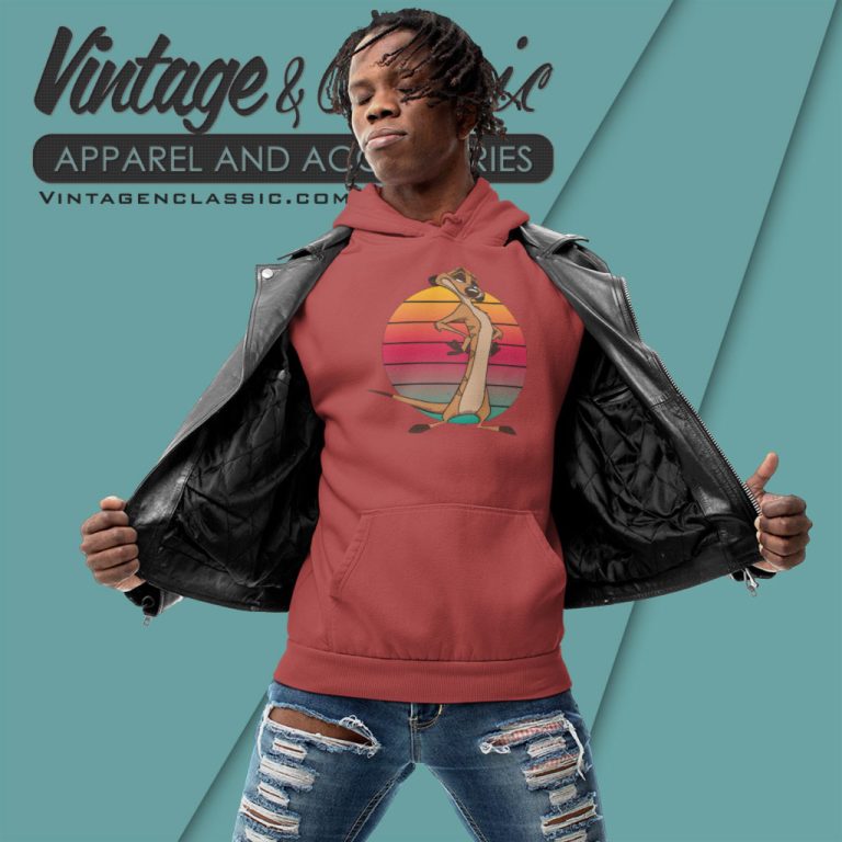 Disney Lion King Timon Sunset Hoodie Disney Lion King Timon Sunset Hoodie