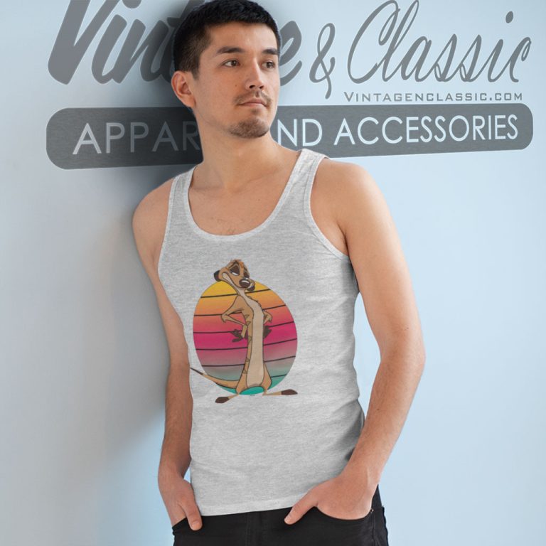 Disney Lion King Timon Sunset Tank Top Racerback Disney Lion King Timon Sunset Tank Top Racerback