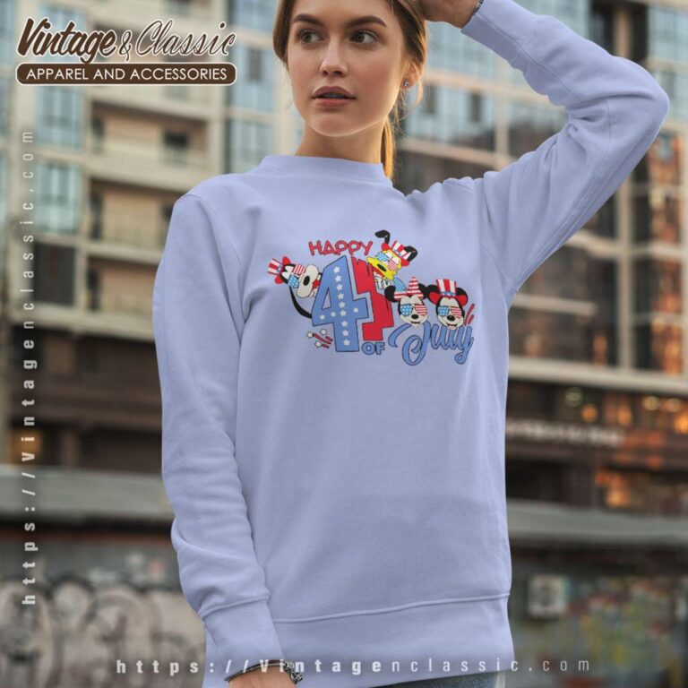 Disney Mickey 4th Of July Flag Sweatshirt Disney Mickey 4th Of July Flag Sweatshirt