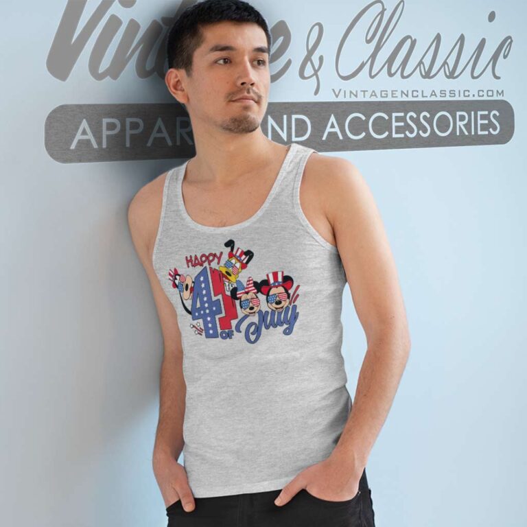 Disney Mickey 4th Of July Flag Tank Top Racerback Disney Mickey 4th Of July Flag Tank Top Racerback