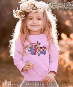 Disney Mickey 4th Of July Flag kids Sweetshirt