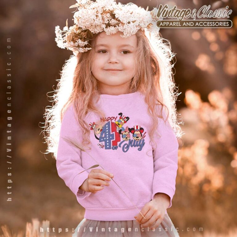 Disney Mickey 4th Of July Flag kids Sweetshirt Disney Mickey 4th Of July Flag kids Sweetshirt