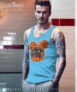 Disney Mickey Halloween Horror Character Pumpkin Tank Top Racerback