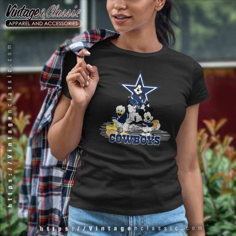 Disney Mickey Mouse And Goofy Donald Duck Dallas Cowboys Women TShirt Disney Mickey Mouse And Goofy Donald Duck Dallas Cowboys Women TShirt