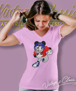 Disney Mickey Mouse Buffalo Bills V Neck TShirt