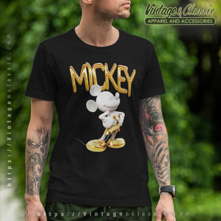 Disney Mickey Mouse Gold T Shirt Disney Mickey Mouse Gold T Shirt