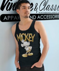 Disney Mickey Mouse Gold Tank Top Racerback