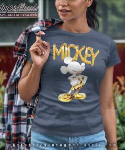 Disney Mickey Mouse Gold Women TShirt