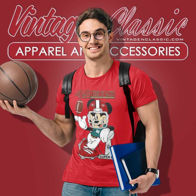 Disney Mickey Mouse San Francisco 49ers Super Bowl T Shirt Disney Mickey Mouse San Francisco 49ers Super Bowl T Shirt