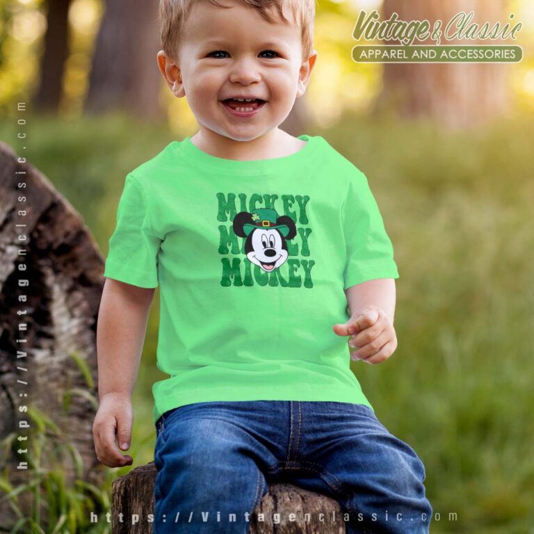 Disney Mickey Mouse Shamrock Clover Tshirt Kid Disney Mickey Mouse Shamrock Clover Tshirt Kid