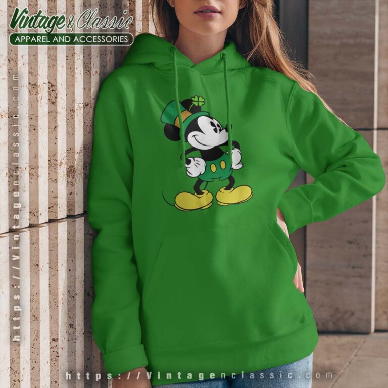 Disney Mickey St Patricks Day Hoodie Women Disney Mickey St Patricks Day Hoodie Women