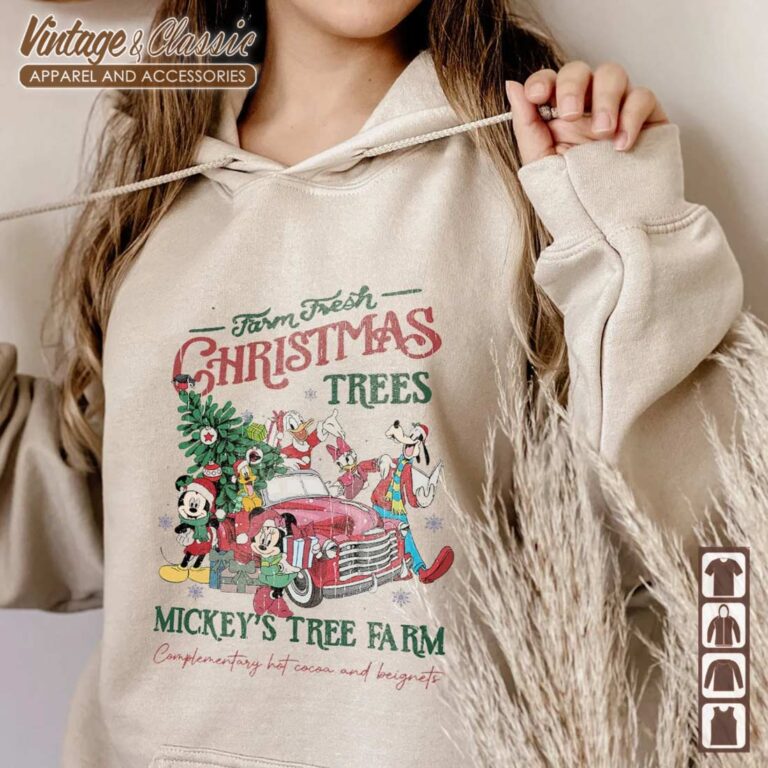 Disney Mickeys Tree Farm Shirt Mickey and Friends Christmas Hoodie 1 Disney Mickeys Tree Farm Shirt Mickey and Friends Christmas Hoodie 1