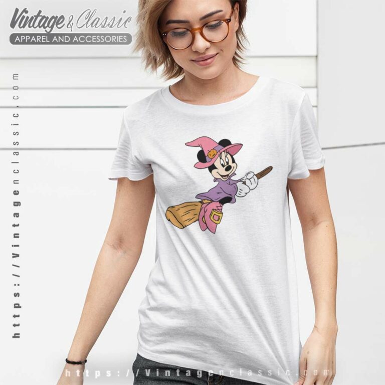 Disney Minnie Flying Witch Halloween T Shirt Disney Minnie Flying Witch Halloween T Shirt